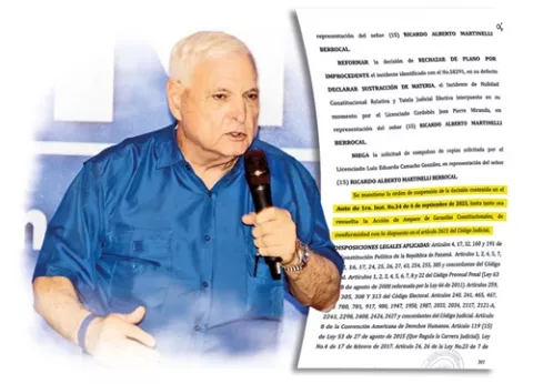 Fallo contra Martinelli es  ilegal y no afecta su candidatura