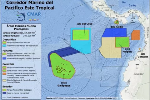 Corredor Marino del Pacífico Este Tropical suma áreas núcleo