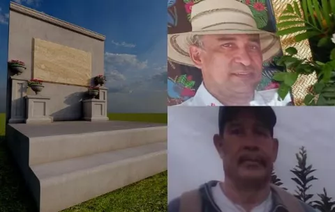 Monumento en honor a las víctimas de las protestas en Chame