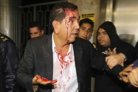 Lesionados por incidentes violentos en Asamblea de Honduras