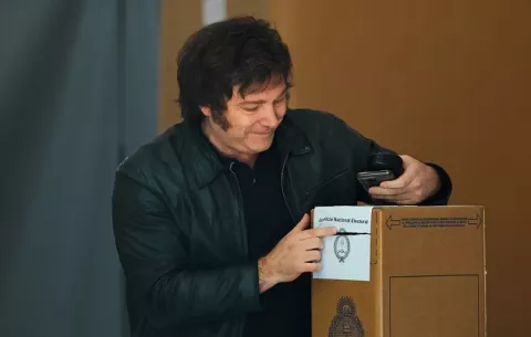 Javier Milei, próximo presidente de Argentina