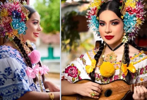 Maríaluz Saavedra, reina del Festival de la Mejorana 2024