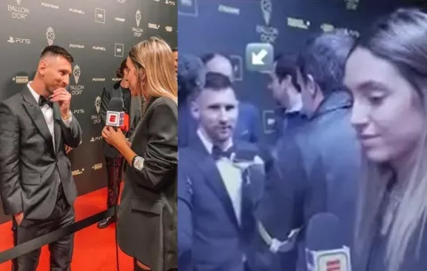 ¿Qué hay detrás de la coqueta mirada de Leo a una reportera?