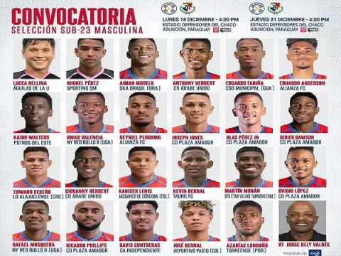 Jorge Dely  define equipo para enfrentar a Paraguay Sub-23
