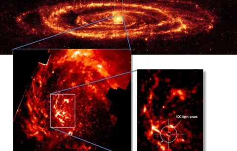 ¿Cómo se alimenta el agujero negro de la galaxia Andrómeda?