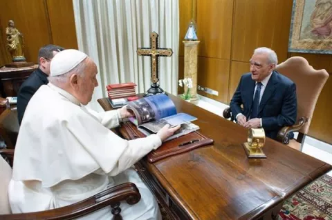 El papa Francisco recibe una vez más a Martin Scorsese
