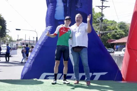 Daniel Oses, líder de la Vuelta a Chiriquí