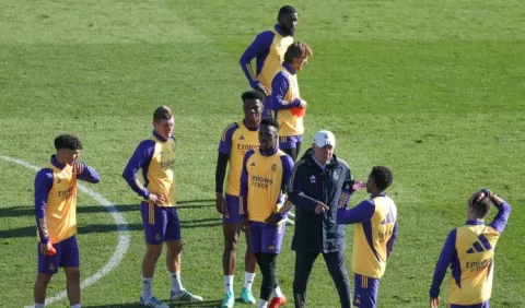 Real Madrid inicia el año entrenando en el 2024