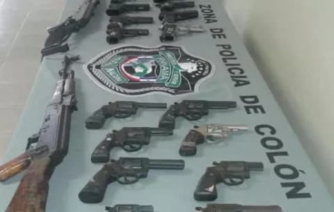  Fuerza Pública ha decomisado más de 75 armas de fuego en Colón