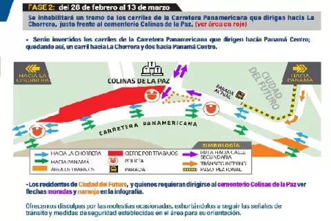 Anuncian cierre por un mes de la vía en Arraiján por trabajos de la Línea 3