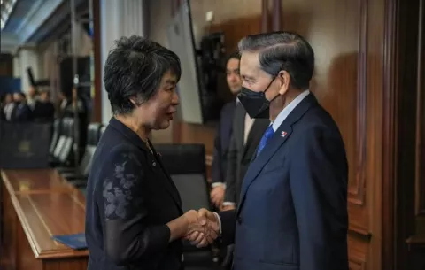 Ministra de Asuntos Exteriores de Japón se reúne con Cortizo