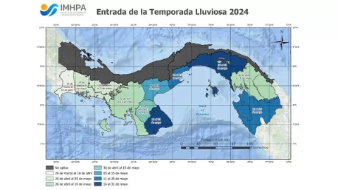Estación lluviosa ingresará al país por el oeste de Chiriquí