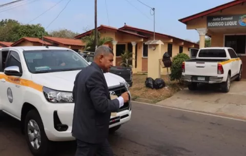 Inspección ocular en la junta comunal de Rodrigo Luque