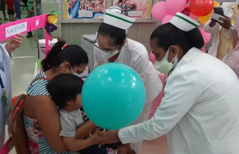 Esperan vacunar a más de cinco mil niños contra el sarampión