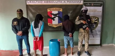 Dos condenados  por llevar cocaína líquida en Guna Yala