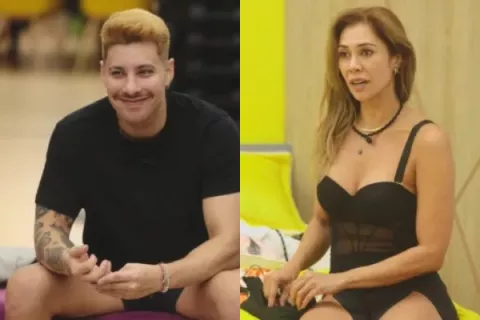 Miguel Melfi y Martha Bolaños se dieron apasionado beso