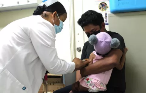 Poca aceptación en vacunación de niños contra el sarampión