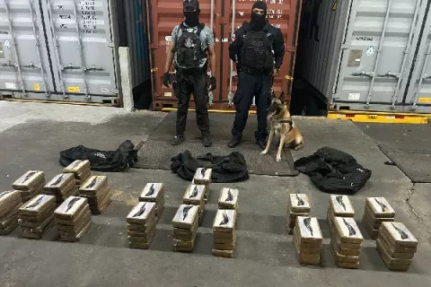 Incautan otro cargamento de droga en un puerto de Colón, tenía como destino España