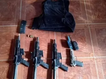 Incautan armas de guerra en Cativá,  Colón
