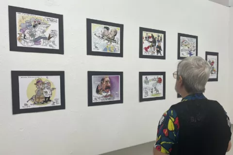 Peña Morán es homenajeado en la Galería Manuel E. Amador