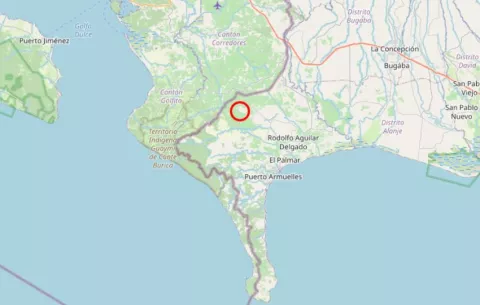  Sismo de magnitud 5,2 sacude la frontera de Panamá y Costa Rica 
