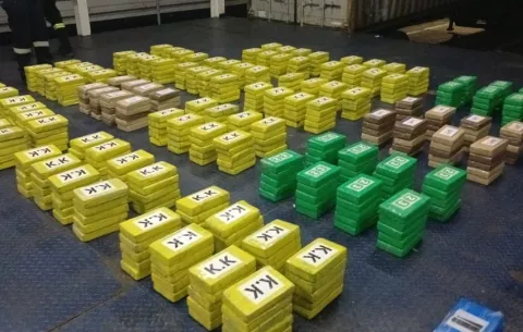 Estamentos de seguridad incautaron 1,085 paquetes de droga
