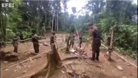 Panamá bloquea casi 5 kilómetros de pasos usados por migrantes en la selva del Darién 