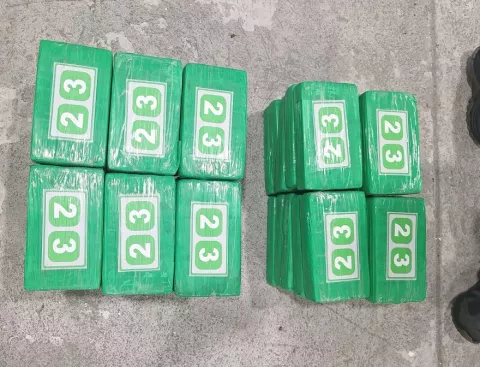 Incautan 50 paquetes de drogas en recinto portuario en Colón