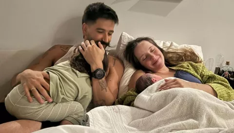 Camilo y Evaluna le dieron la bienvenida a Amaranto