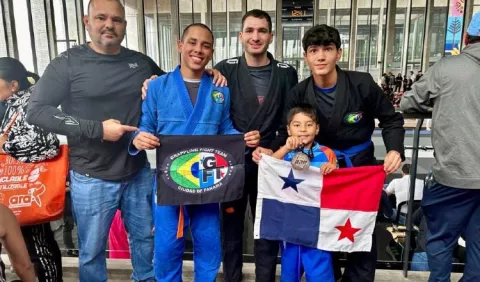 Panameños ganan medallas en Jiu Jitsu en Colombia