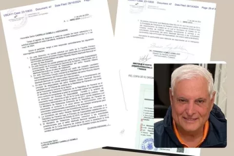 Cancillería:  No consta solicitud sobre levantamiento del Principio de Especialidad a Martinelli