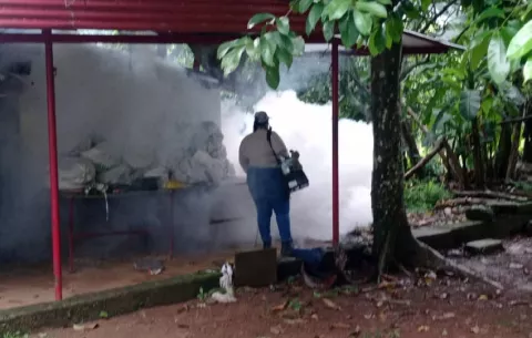 Efectúan fuerte operativo contra el dengue en Nuevo San José, Las Lomas de David