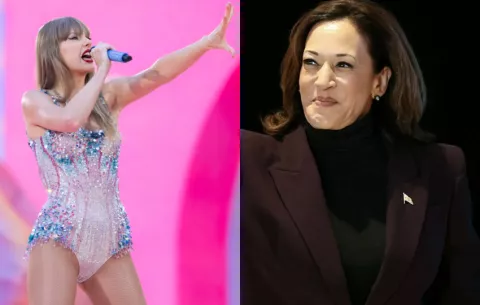 Taylor Swift manifestó su respaldo a Kamala Harris
