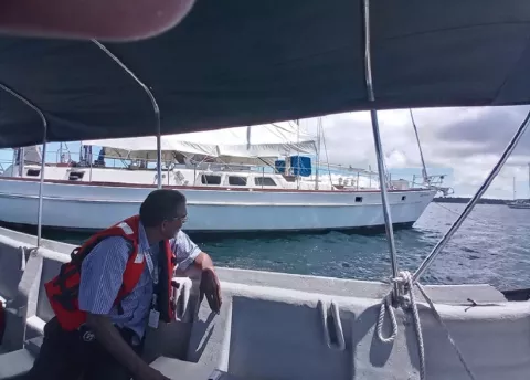  Tras hundimiento de velero, censan embarcaciones en Isla Colón