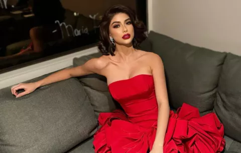Italy Mora llegó a la concentración de Miss Universo