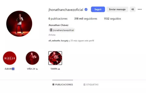 Jhonathan Chávez eliminó todas sus publicaciones en Instagram