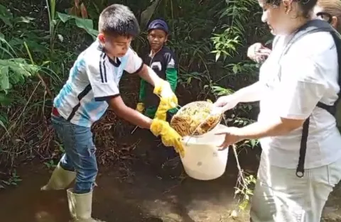 Colón: Estudiantes aprenden sobre manejo forestal y a cuidar fuentes hídricas