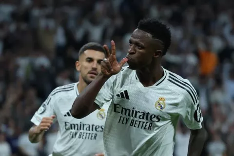 Vinícius, la figura en la remontada del Real Madrid ante el Borussia en la Champions
