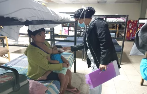 Realizan trabajos de nebulización en los diez albergues en Chiriquí