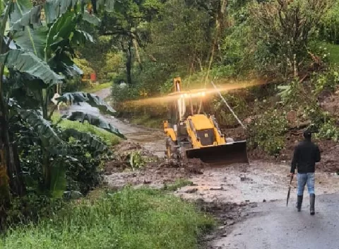 Varias comunidades chiricanas afectadas por los deslizamientos de tierra