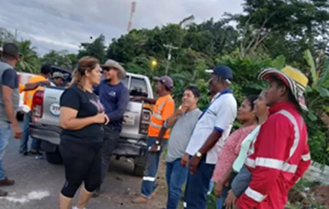 Realizan trabajos para mejorar distribución de agua en Río Rita, Colón