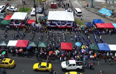 Tres corregimientos de Colón celebraron con desfiles cívicos el 10 de noviembre