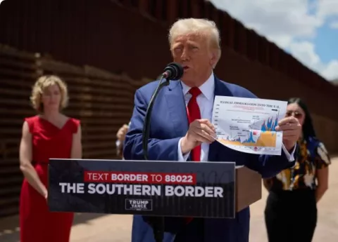 Trump dice que la frontera será su prioridad