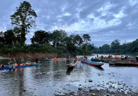 Condiciones climáticas reducen flujo migratorio en Darién