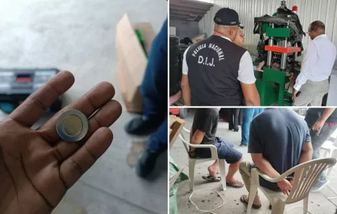 Desmantelan centro de producción de monedas falsas en Tocumen