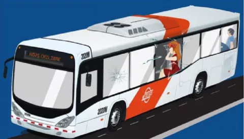 Metrobús fue objeto de asalto en el Corredor Norte