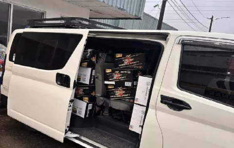 Decomisan más de 100 cajas de cerveza de presunto contrabando