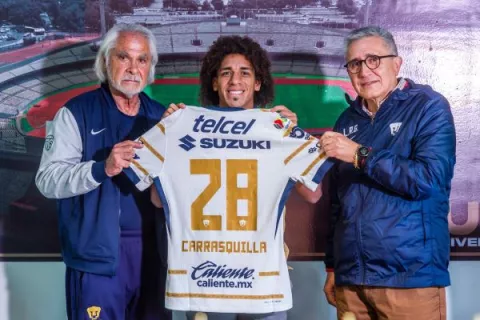 Pumas de México dio la bienvenida a  Adalberto 'Coco' Carrasquilla