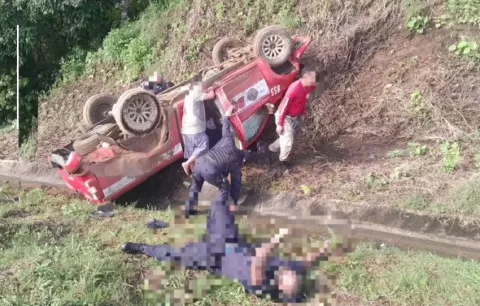 ¡Viven para contarlo! Cinco lesionados en accidente vehicular en autopista en Colón