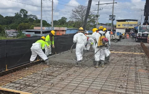 Trabajos de ampliación del puente de Vacamonte registran un avance del 90%